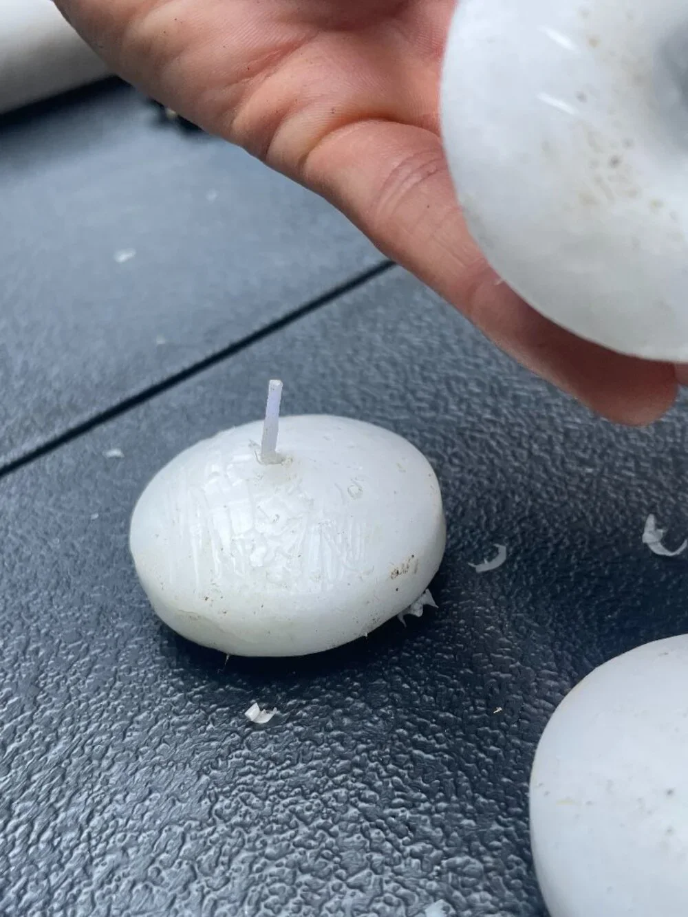 Set of 3 small floating candles